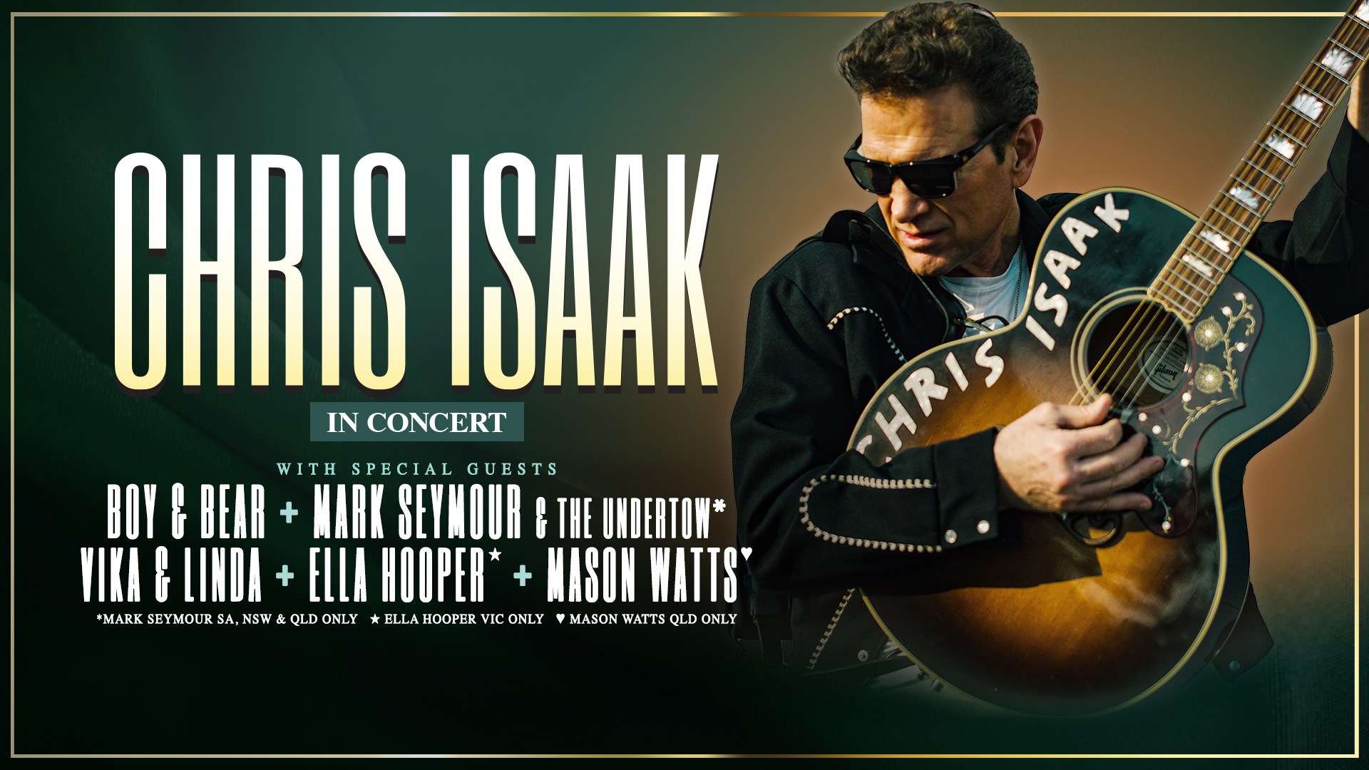 Chris Isaak A Day On The Green 2024 Australia Tour Concert Dates